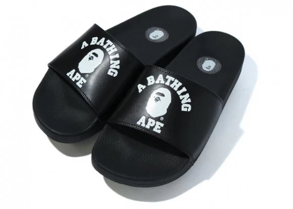 A Bathing Ape College Slide Sandals Black (FW22) 3 A Bathing Ape College Slide Sandals Black (FW22)
