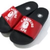 A Bathing Ape College Slide Sandals Red (FW22) -Shoes World 001FWG201011 RED