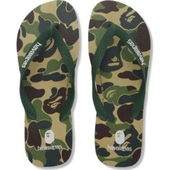 A Bathing Ape Havaianas Green Camo