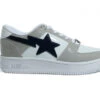 A Bathing Ape Bape Sta Low White Grey