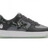 A Bathing Ape Bape Sta Text Code Camo Charcoal -Shoes World 001FWI201007 CHA