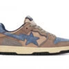 A Bathing Ape Bape SK8 Sta Vintage Beige Indigo 2 A Bathing Ape Bape SK8 Sta Vintage Beige Indigo -Shoes World 001FWI201020I NVY
