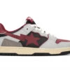 A Bathing Ape Bape SK8 Sta Vintage White Red 1 A Bathing Ape Bape SK8 Sta Vintage White Red -Shoes World 001FWI201021 RED