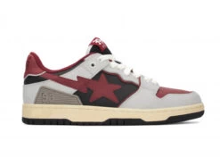 A Bathing Ape Bape SK8 Sta Vintage White Red