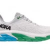 Hoka One One HOKA Women's Clifton Edge Shoes In White/Green -Shoes World 1110511 NCGR