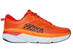 Hoka One One HOKA Men's Bondi 7 Shoes In Persimmon Orange/Fiesta
