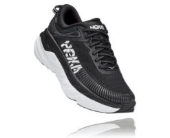 Hoka One One Black & White Bondi 7 Sneakers