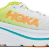 Hoka One One HOKA Women's Bondi X Shoes In White/Evening Primrose -Shoes World 1113513 WEPR