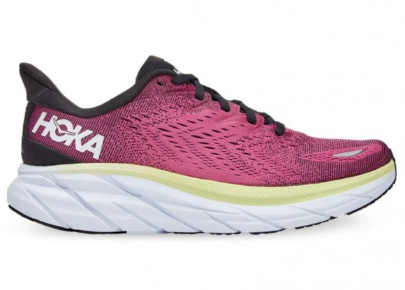 Hoka One One HOKA Women's Clifton 8 Shoes In Blue Graphite/Ibis Rose 3 Hoka One One HOKA Women's Clifton 8 Shoes In Blue Graphite/Ibis Rose