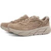 Hoka One One Hoka Men's U Clifton L Suede Sneakers In Simply Taupe/Pumice Stone -Shoes World 1122571 STPST