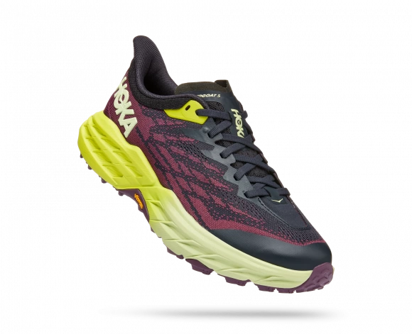 Hoka One One HOKA Women's Speedgoat 5 All-Terrain Running Shoes In Blue Graphite/Evening Primrose 3 Hoka One One HOKA Women's Speedgoat 5 All-Terrain Running Shoes In Blue Graphite/Evening Primrose