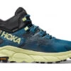Hoka One One HOKA Men's Trail Code GORE-TEX Hiking Shoes In Blue Graphite/Blue Coral -Shoes World 1123165 BGBCR