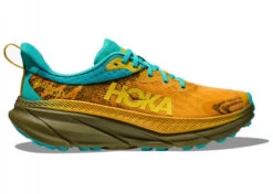 Hoka One One HOKA Men's Challenger 7 GORE-TEX Hiking Shoes In Golden Yellow/Avocado