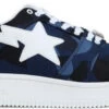 A Bathing Ape Bape Sta Low Camo Navy -Shoes World 1E80191002 NVY