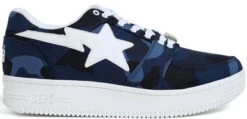 A Bathing Ape Bape Sta Low Camo Navy