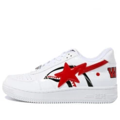 A BATHING APE Bape Sta Low Sneakers Red/White Fashion Skate Shoes 1F70-191-004RED