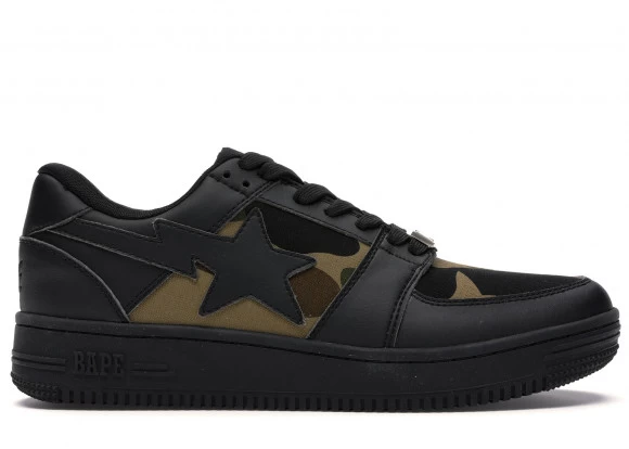 A BATHING APE A Bathing Ape Bape Sta Low M2 1st Camo Black Fashion Skate Shoes 1F80191002-BLK 3 A BATHING APE A Bathing Ape Bape Sta Low M2 1st Camo Black Fashion Skate Shoes 1F80191002-BLK