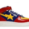 A Bathing Ape Bape Sta Mid Red Yellow Blue (2020) -Shoes World 1G30191004 RED