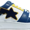 A Bathing Ape Bape Sta Low Patched Navy -Shoes World 1G80191001 NVY