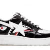 A Bathing Ape Bape Sta Low Color Block Shark Black -Shoes World 1G80191009 BLK