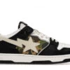 A Bathing Ape Bape SK8 Sta Black -Shoes World 1H20 191 033