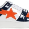 A Bathing Ape Bape Sta Low Navy White Orange (2019)