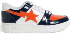 A Bathing Ape Bape Sta Low Navy White Orange (2019)