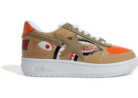 A Bathing Ape Bape Sta Low Mad Shark Tan Orange 3 A Bathing Ape Bape Sta Low Mad Shark Tan Orange