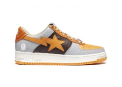 A Bathing Ape Bapesta Grey Orange