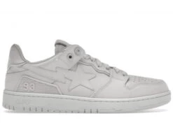 A Bathing Ape Bape SK8 Sta Triple White Nubuck