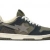 A Bathing Ape Bape SK8 Sta Army Green Dark Blue