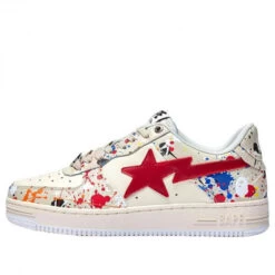 A Bathing Ape A BATHING APE Bape Sta Marathon Running Shoes 1I20-191-009-RED