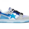 A Bathing Ape Bape SK8 Sta Blue White -Shoes World 1I30 291 002