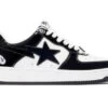 A Bathing Ape Bape Sta Patent Leather Black White -Shoes World 1I70 191 002