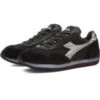 Diadora Men's Equipe H Dirty Stone Wash Evo Sneakers In Anthracite Black