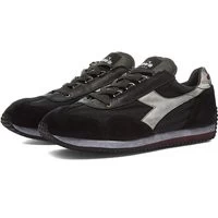 Diadora Men's Equipe H Dirty Stone Wash Evo Sneakers In Anthracite Black