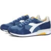 Diadora Men's Trident 90 C Sw Sneakers In Real Teal/Insignia Blue -Shoes World 201 176281 C9928