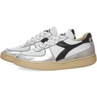 Diadora Men's Mi Basket Low Metal Used Sneakers In White