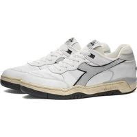 Diadora Men's Italia Used Sneakers In White/Black