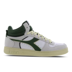 Diadora MAGIC BASKET DEMI CUT SUEDE LEATHER Women's Shoes (High-top Trainers) In White
