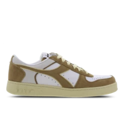 Diadora MAGIC BASKET LOW SUEDE LEATHER Women's Shoes (Trainers) In White