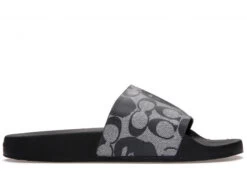 A Bathing Ape Slide Coach Black Grey