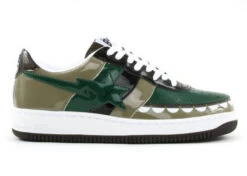 A Bathing Ape Bape Sta Low KAWS Chompers Dark Green